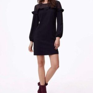 LOFT Black Long Sleeve Dress - Size 0 Petite